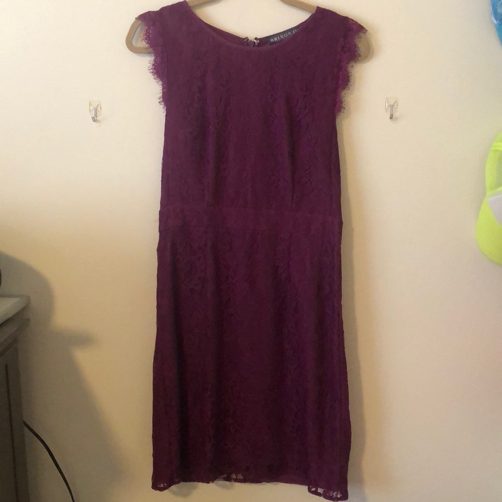 Purple lace dress